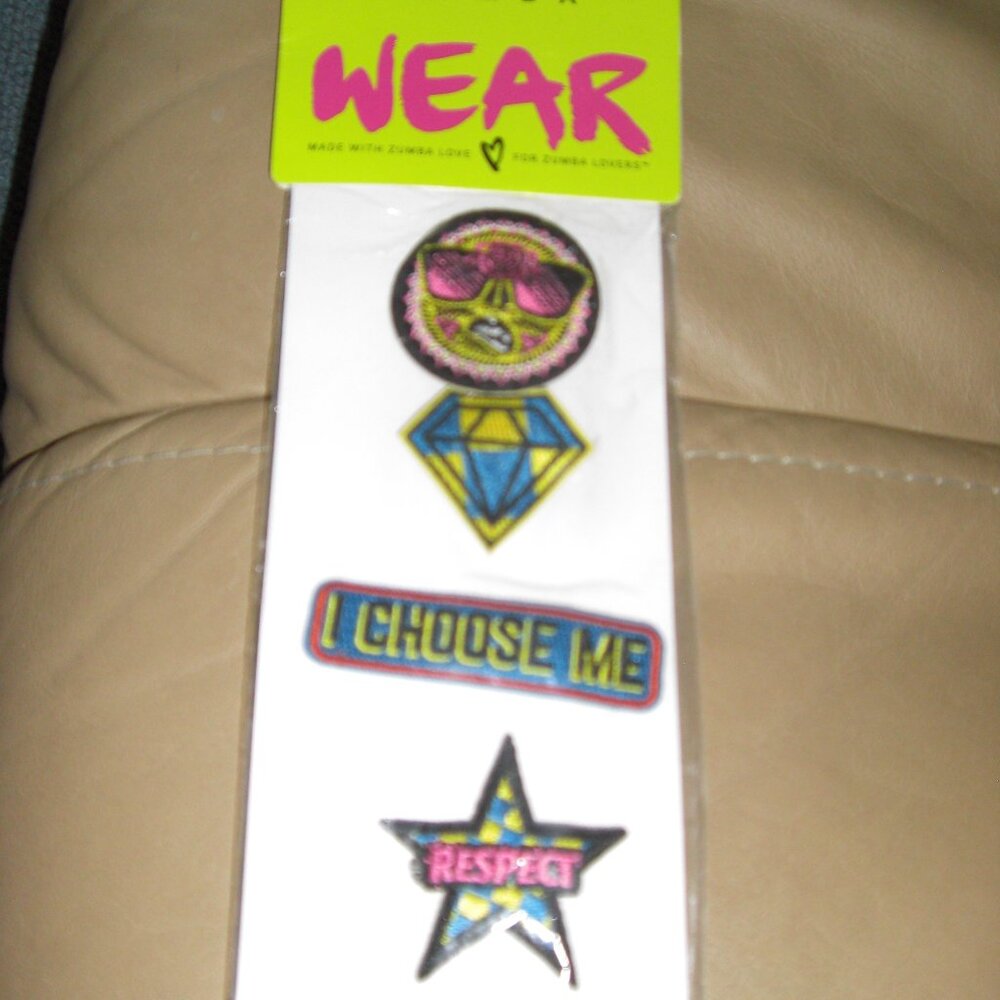 Zumba - Choose Me Patch Pins - set of 4